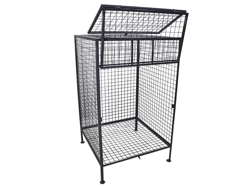 Сітчастий контейнер для ПЕТ пляшок з бічними отворами 900*900*1500 мм з прямим дном КОМПРЕД OL825